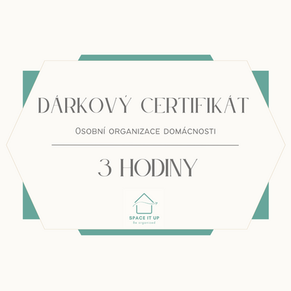 Dárkový certifikát - osobní organizace