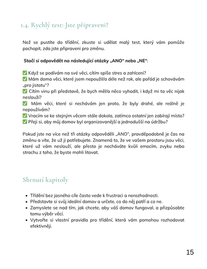 E-book - Jak třídit rychle a jednoduše