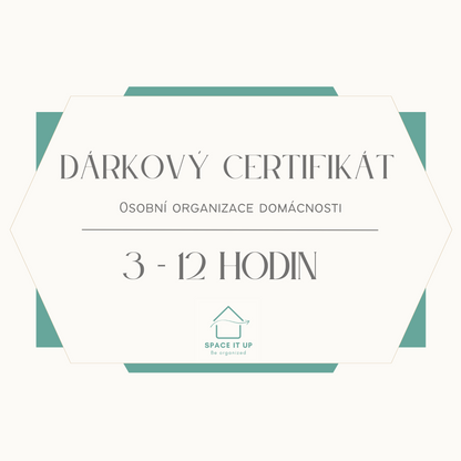 Dárkový certifikát - osobní organizace