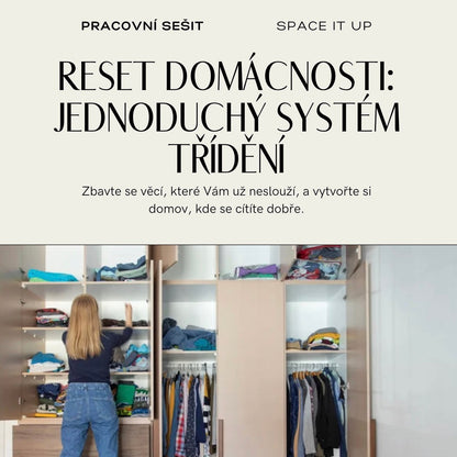 Pracovní sešit - Reset domácnosti: Jednoduchý systém třídění