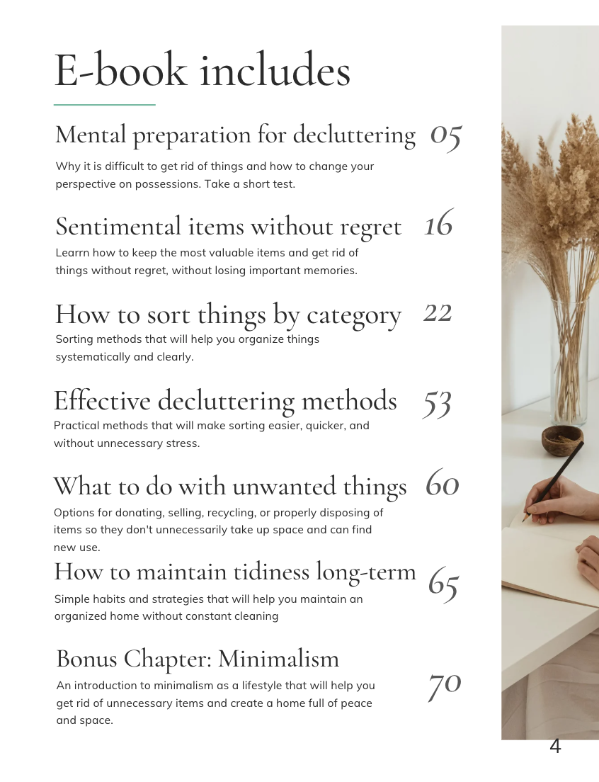 E-book - How to Declutter Quickly and Easily (ENG)