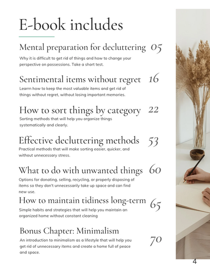 E-book - How to Declutter Quickly and Easily (ENG)
