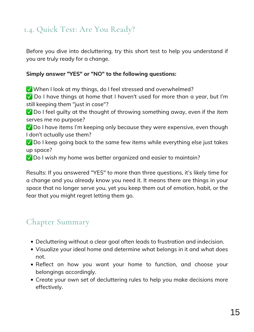 E-book - How to Declutter Quickly and Easily (ENG)