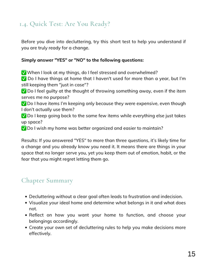 E-book - How to Declutter Quickly and Easily (ENG)