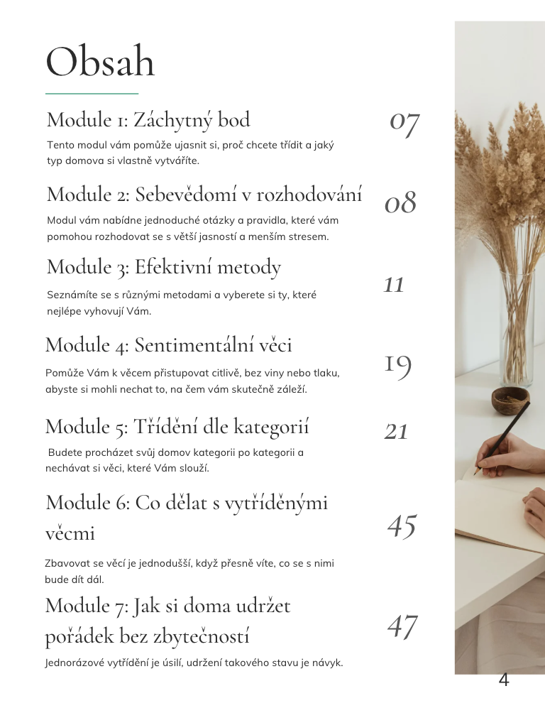 Pracovní sešit - Reset domácnosti: Jednoduchý systém třídění