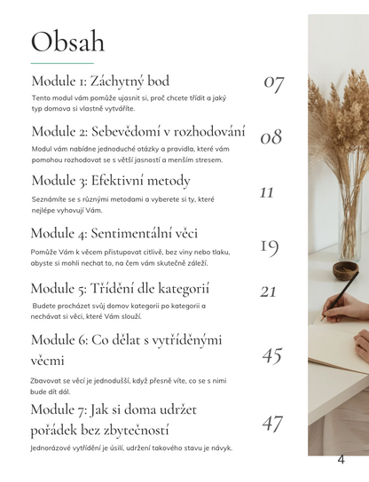 Pracovní sešit - Reset domácnosti: Jednoduchý systém třídění